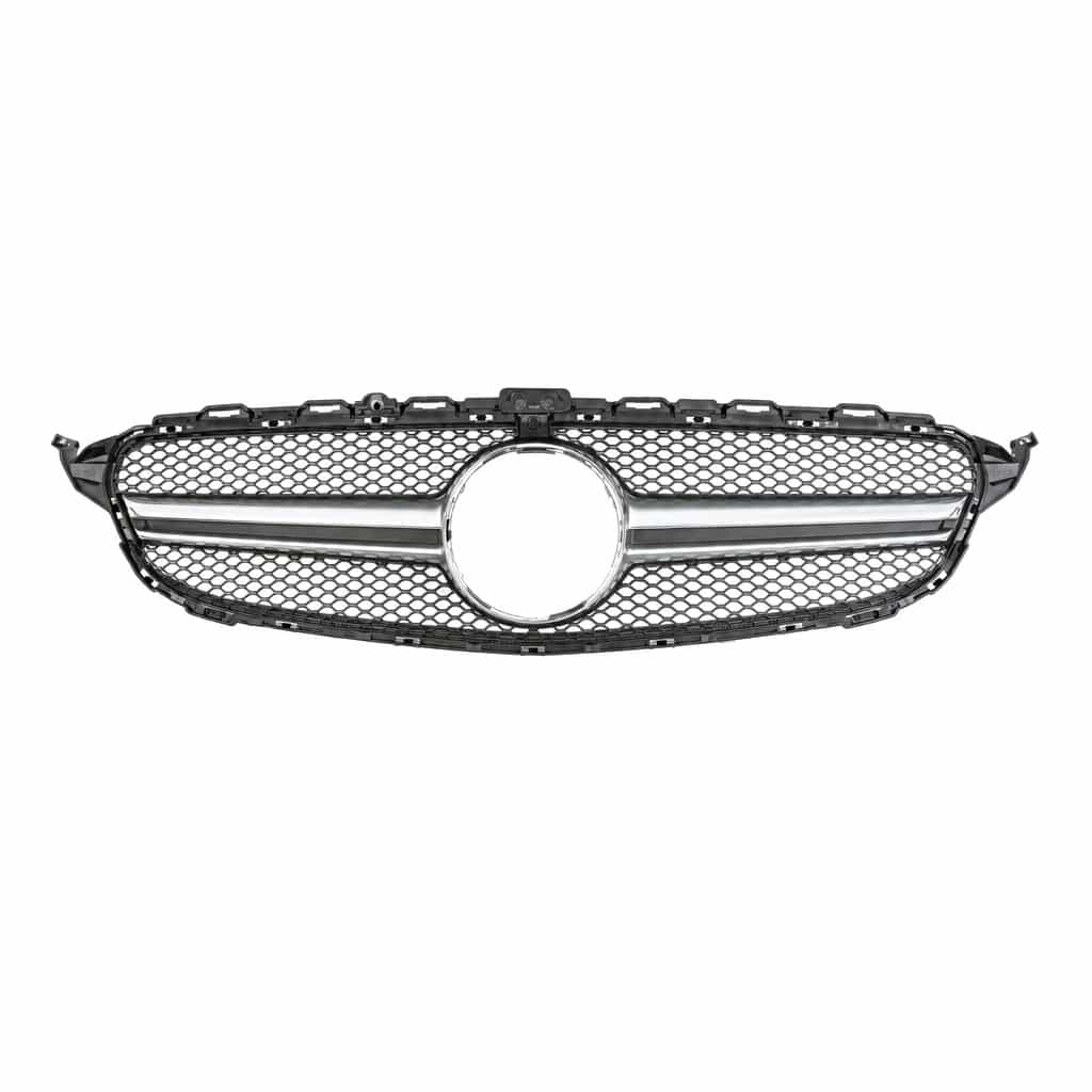 Vicrez AMG Grille With Camera Silver vz106138 | Mercedes-Benz C Class 2015-2017