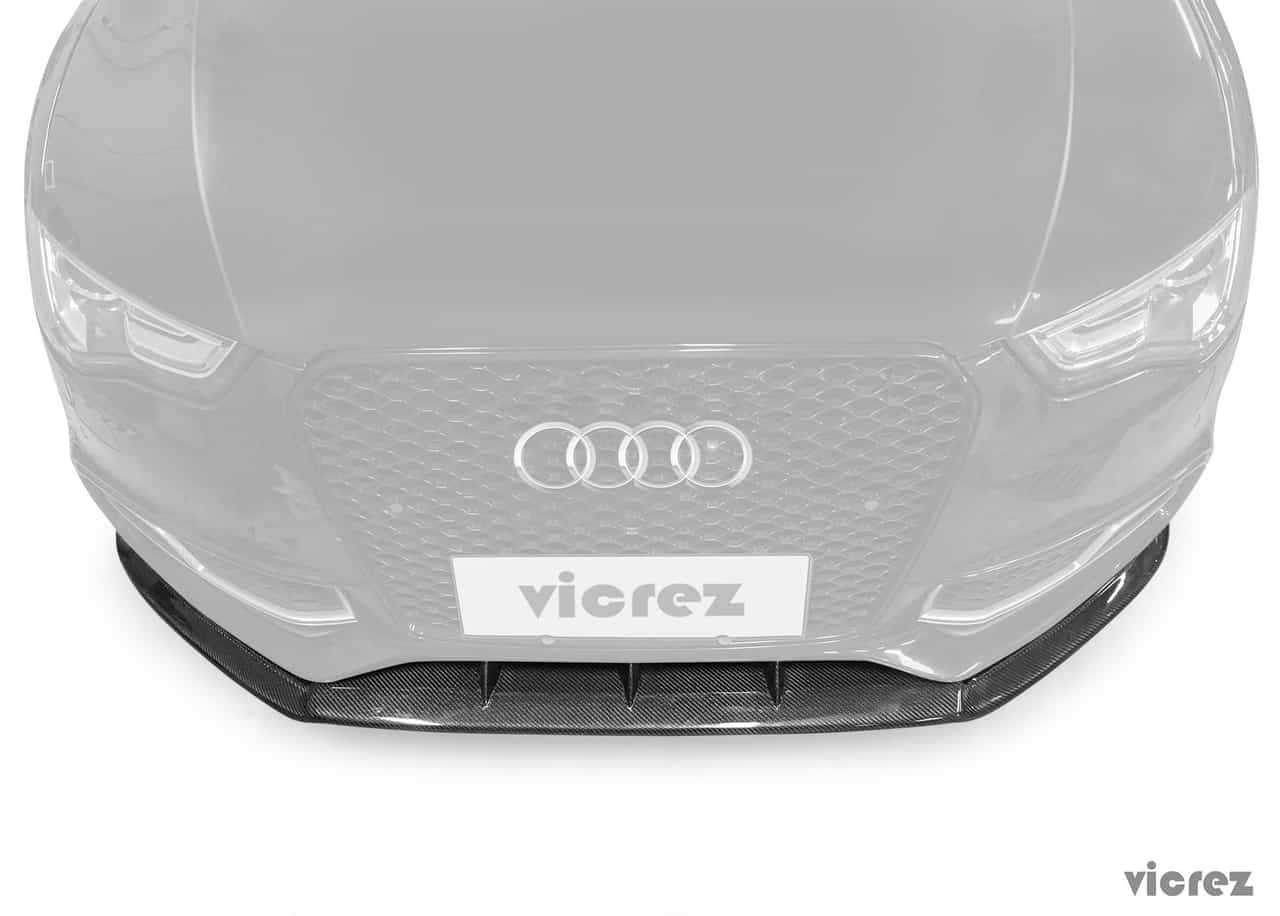 Vicrez VZ Carbon Fiber Front Lip vz100642 | Audi S5 2012-2016