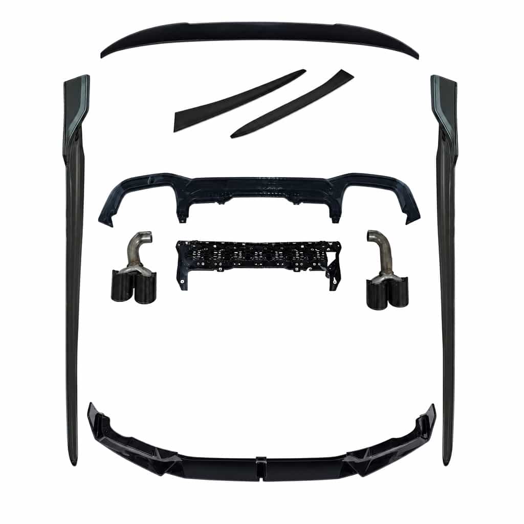 Vicrez Black Knight Style Aero Kit vz112649 | BMW X4 (G02 LCI) M-Tech Bumper 2021-2024