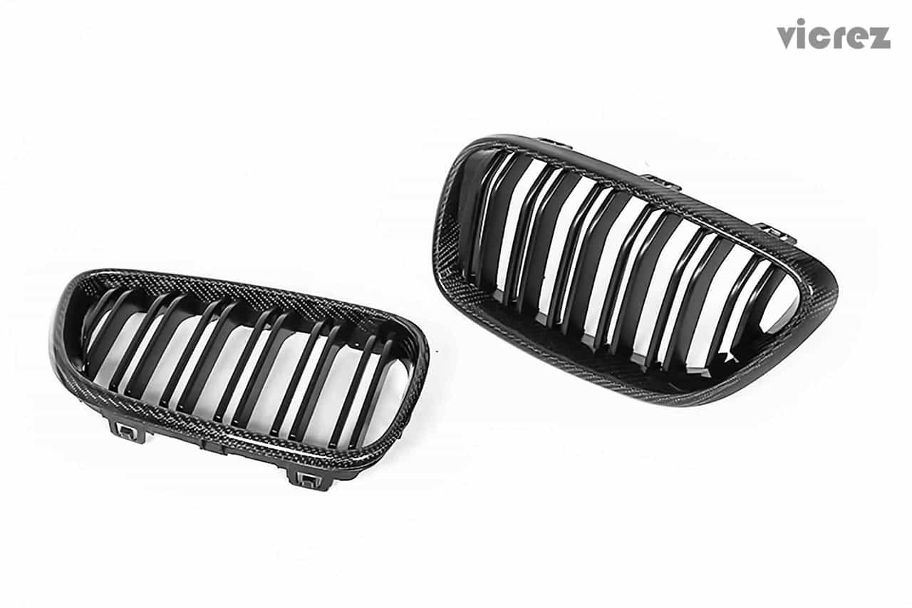 Vicrez BMW 2 Series F22/ M2 f87 2014-2018 Carbon Fiber Kidney Grille vz100383