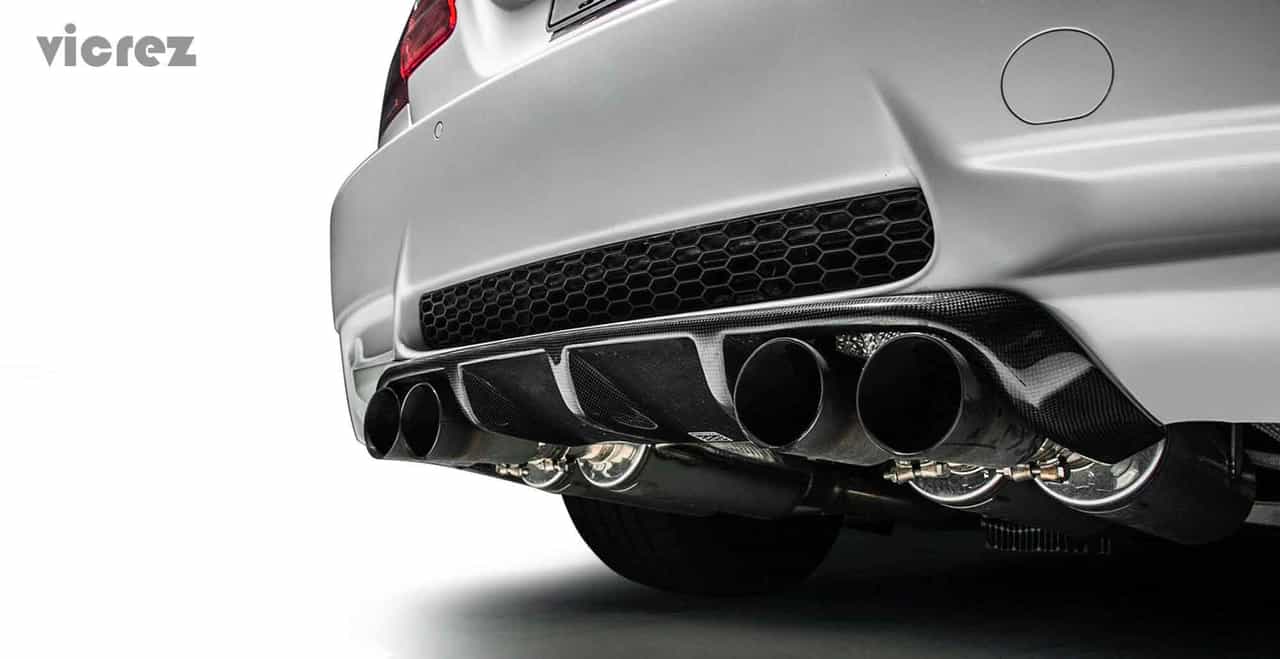 Vicrez VZ1 Carbon Fiber Rear Diffuser vz100438 | BMW M3 E92 E93 2008-2012