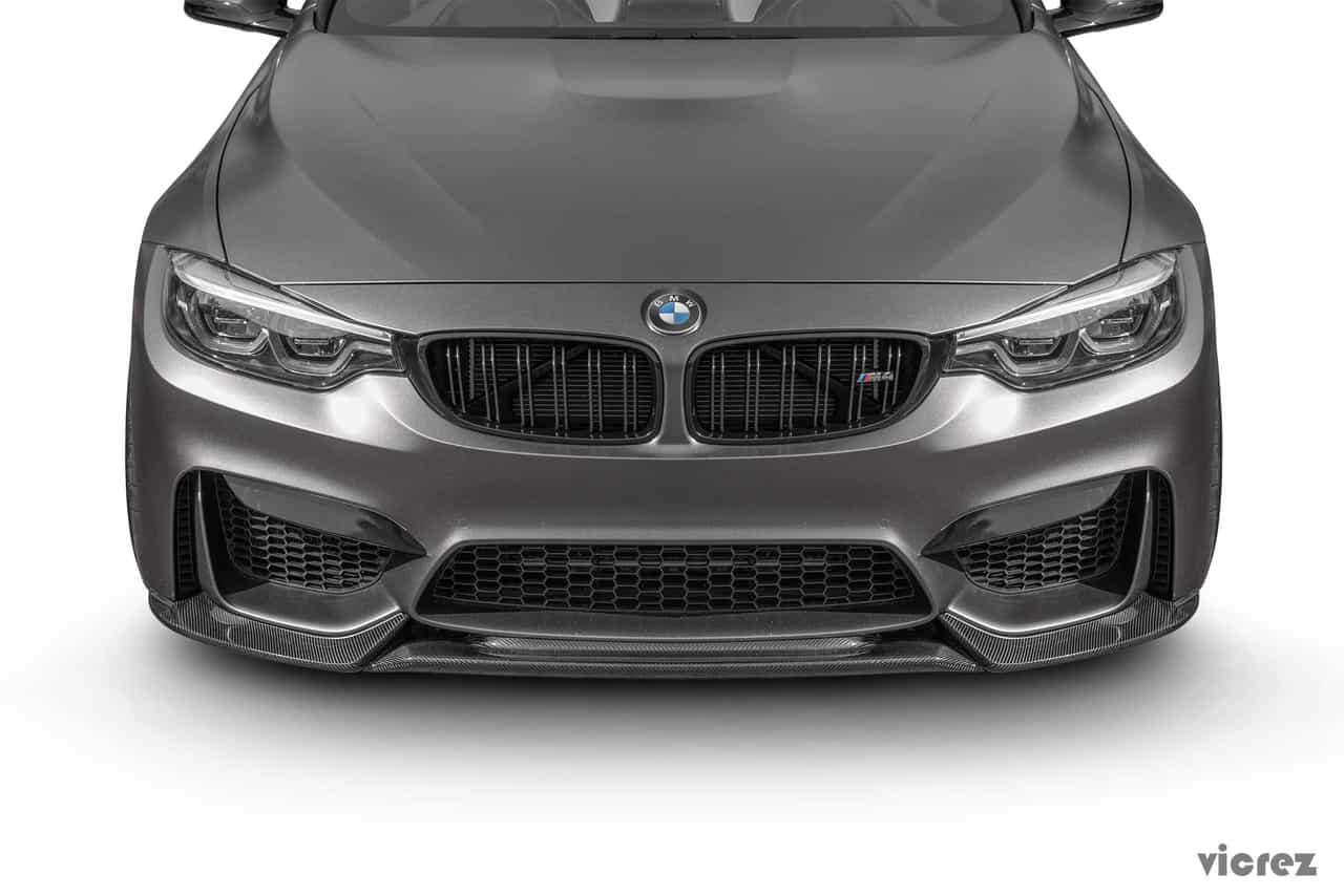 Vicrez V4R Carbon Fiber Front Lip Splitter vz101054 | BMW M4 F82 F83/ M3 F80 201