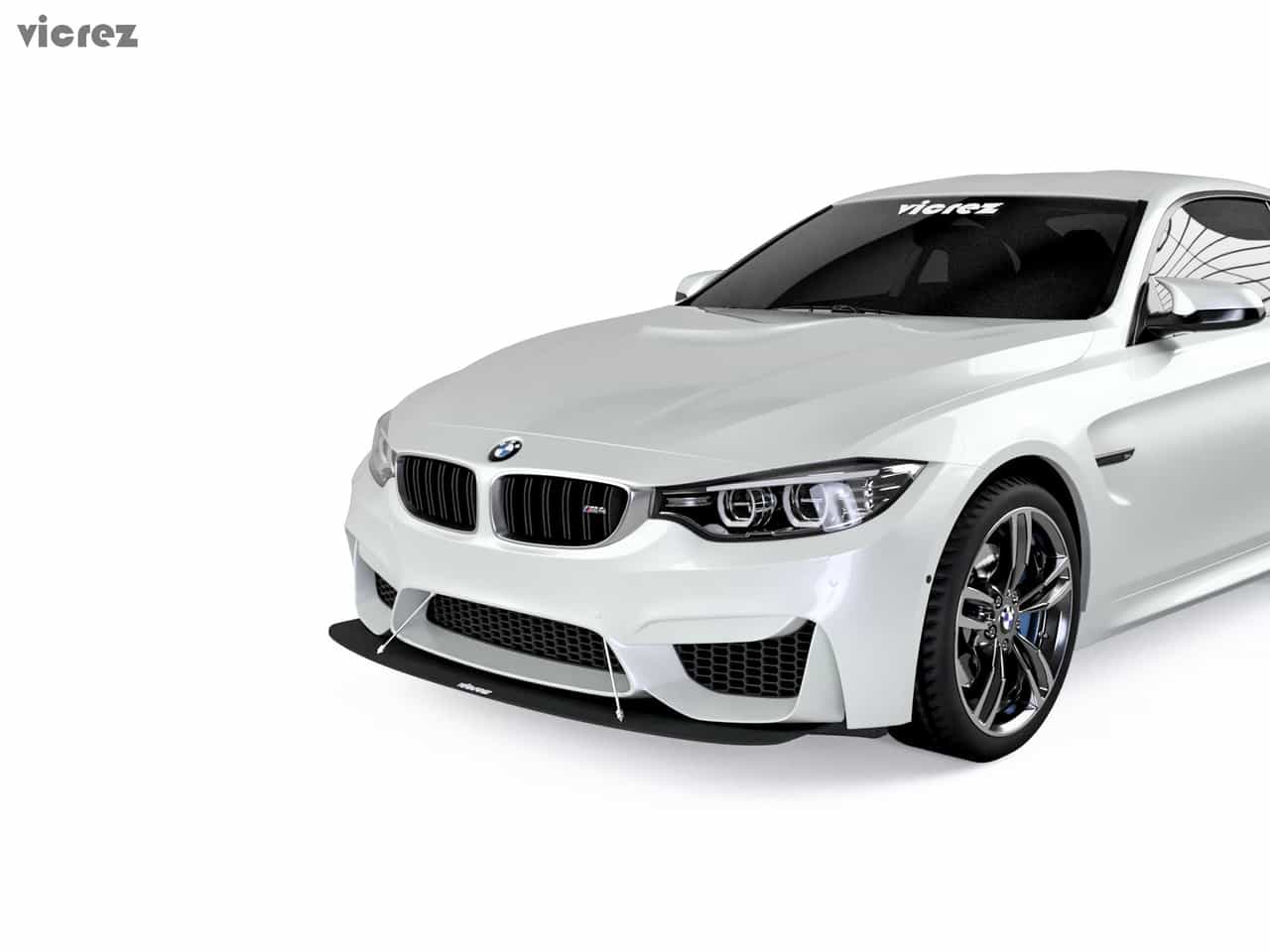 Vicrez GTS Style Front Bumper Splitter vz100934 | BMW M4 F82 F83 2014-2018
