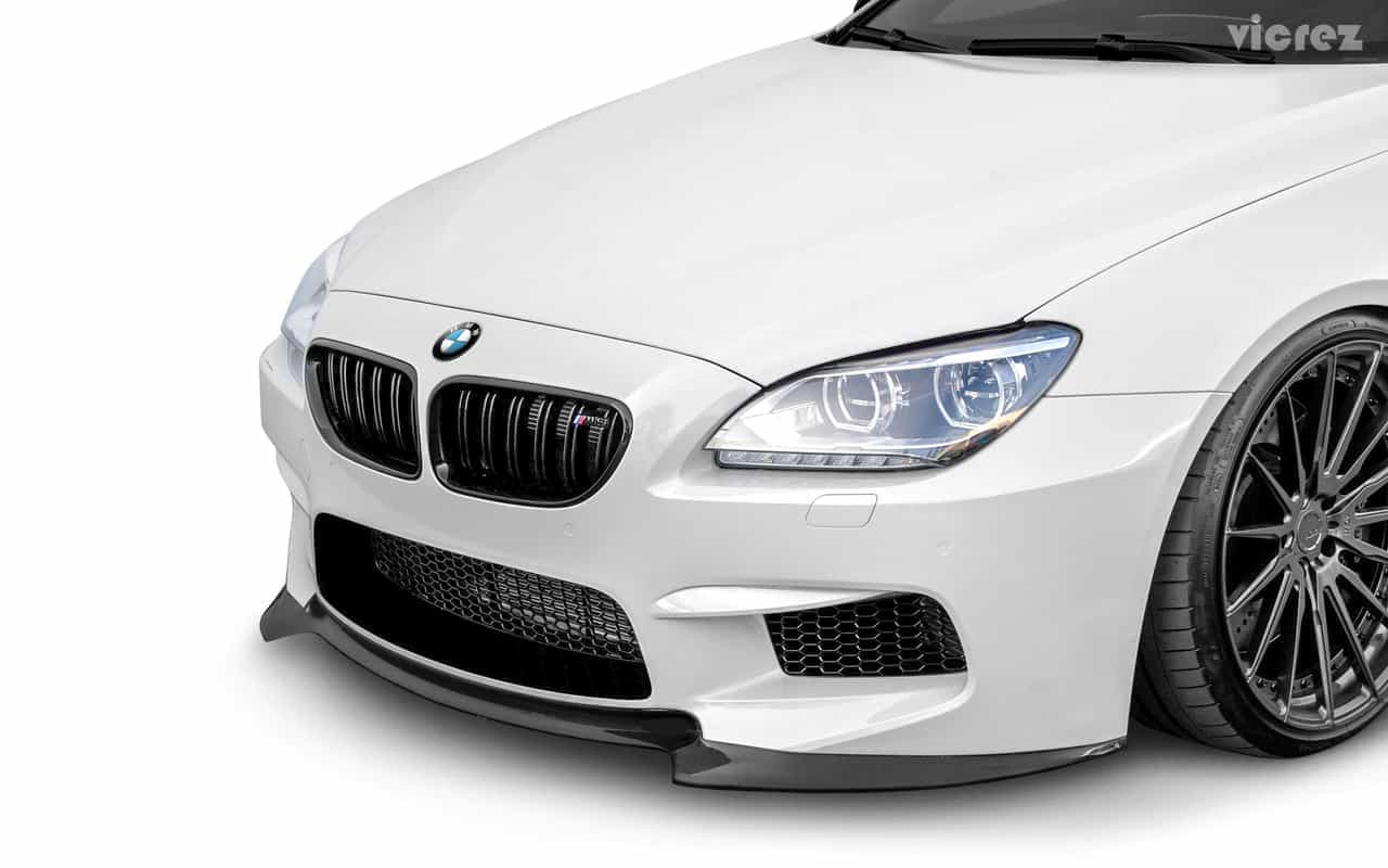 Vicrez V3R Style Carbon Fiber Front Lip vz101060 | BMW M6 F06 F12 F13 2012-2019