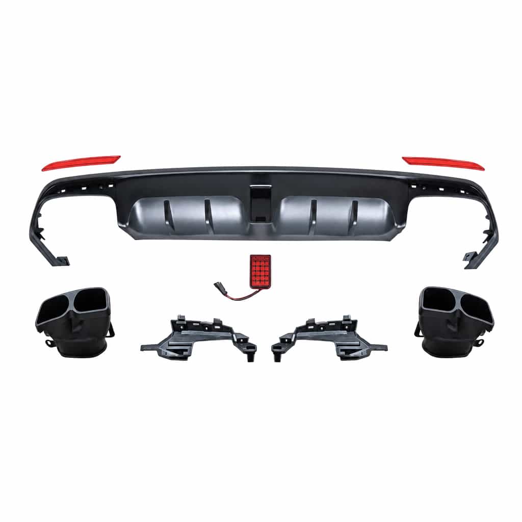 Vicrez BRS Rear Diffuser With Tips vz106285 | Mercedes-Benz S Class 2018-2022