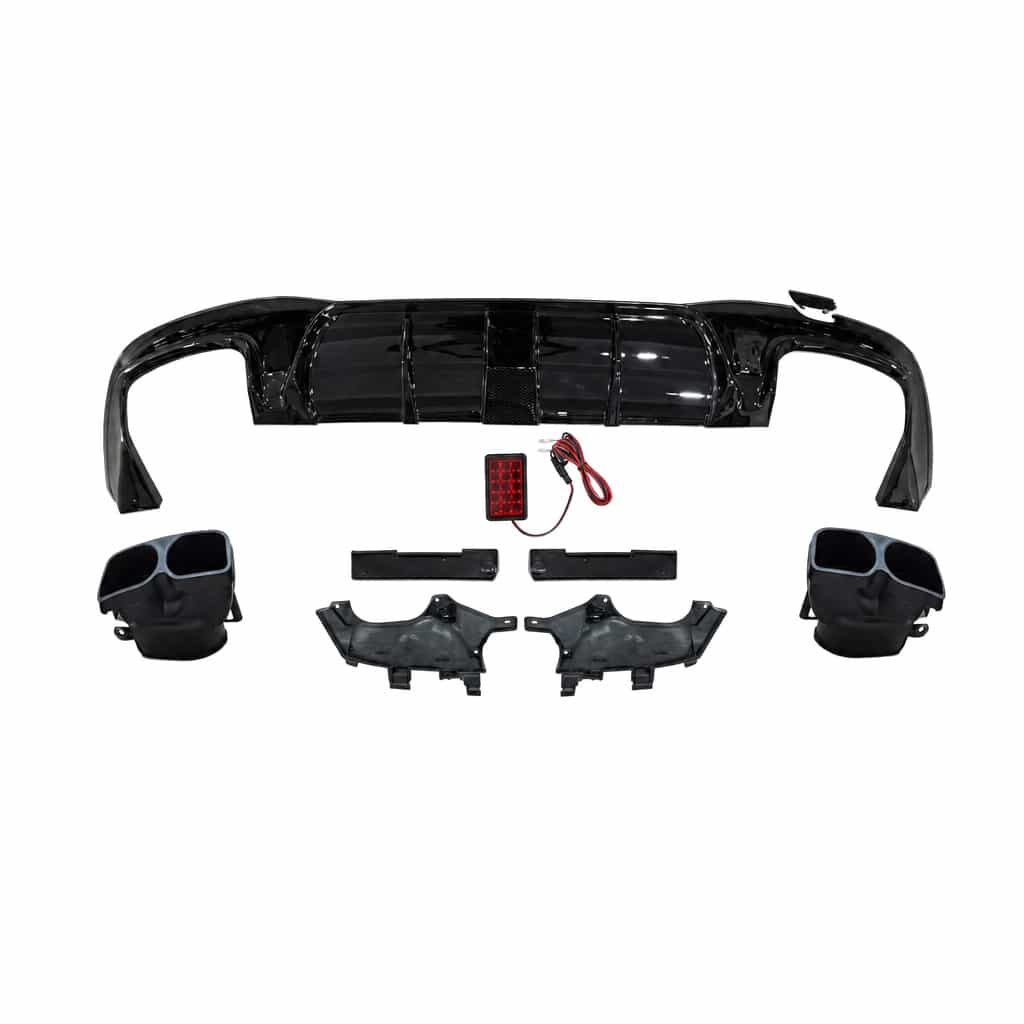 Vicrez BRS Rear Diffuser With Tips vz106286 | Mercedes-Benz S Class 2018-2022