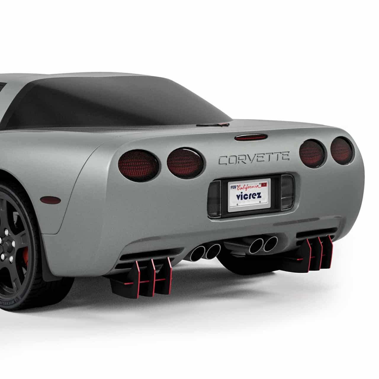 Vicrez C5 Centa VR2 Rear Diffuser vz102630 | Corvette C5 1997–2004