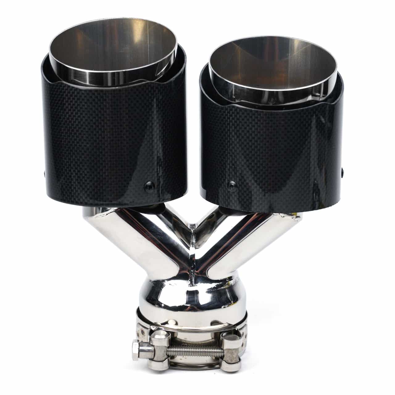 Vicrez Carbon Fiber Dual 8.5" Exhaust Tips vz101894 | Dodge Challenger 2008-2023