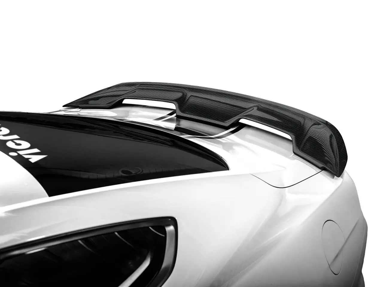 Vicrez Carbon Fiber Rear Wing Spoiler GT500 Style vz102133 | Ford Mustang 2015-2023