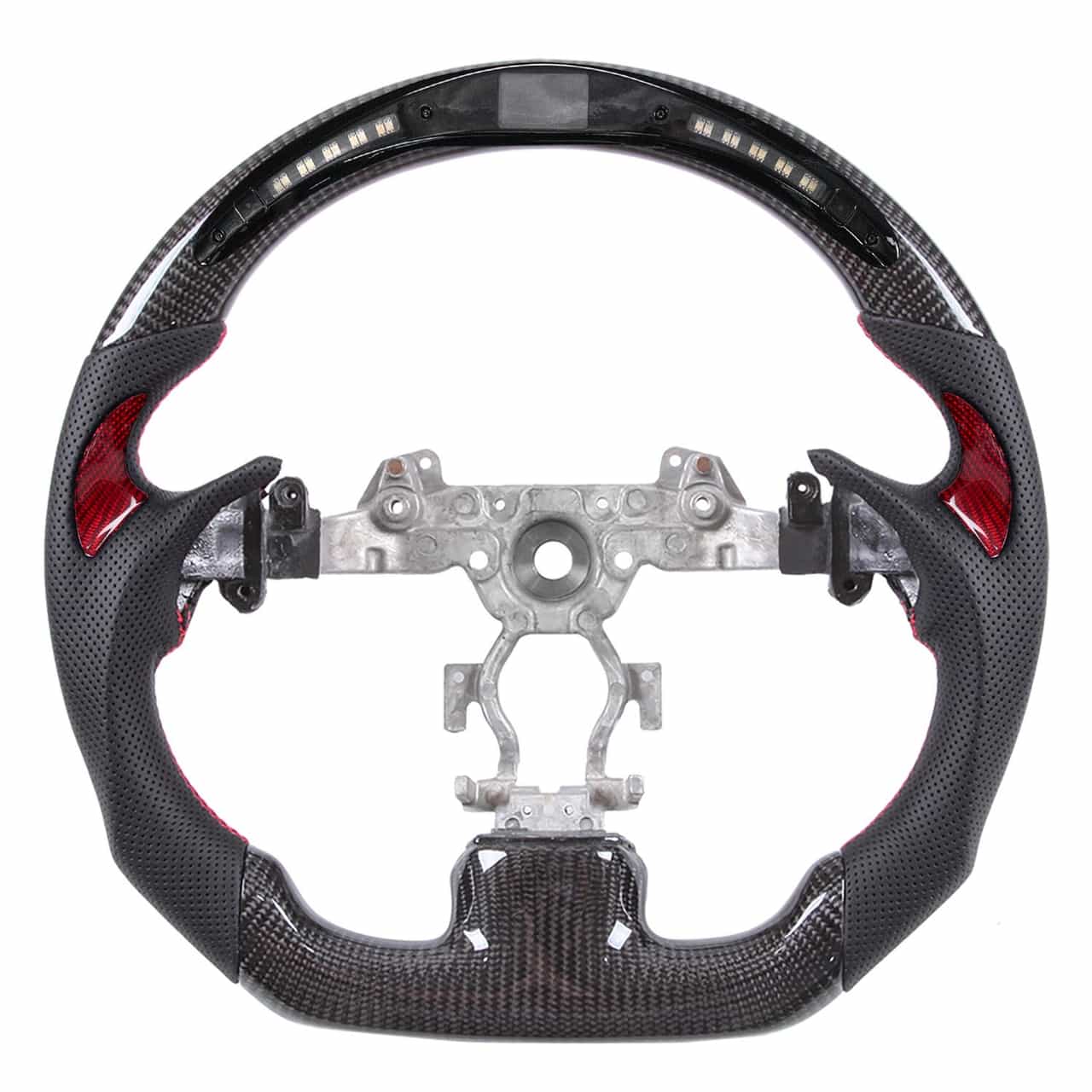 Vicrez Carbon Fiber Steering Wheel + LED Dash vz104876 | Infiniti QX50 2011-2017