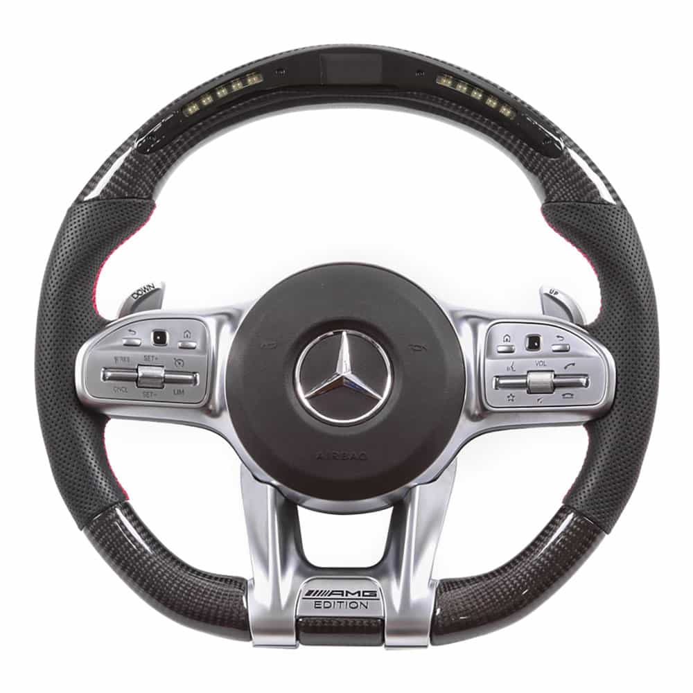 Vicrez Carbon Fiber Steering Wheel+LED Dash vz102311 | Mercedes-Benz AMG 2018-2021