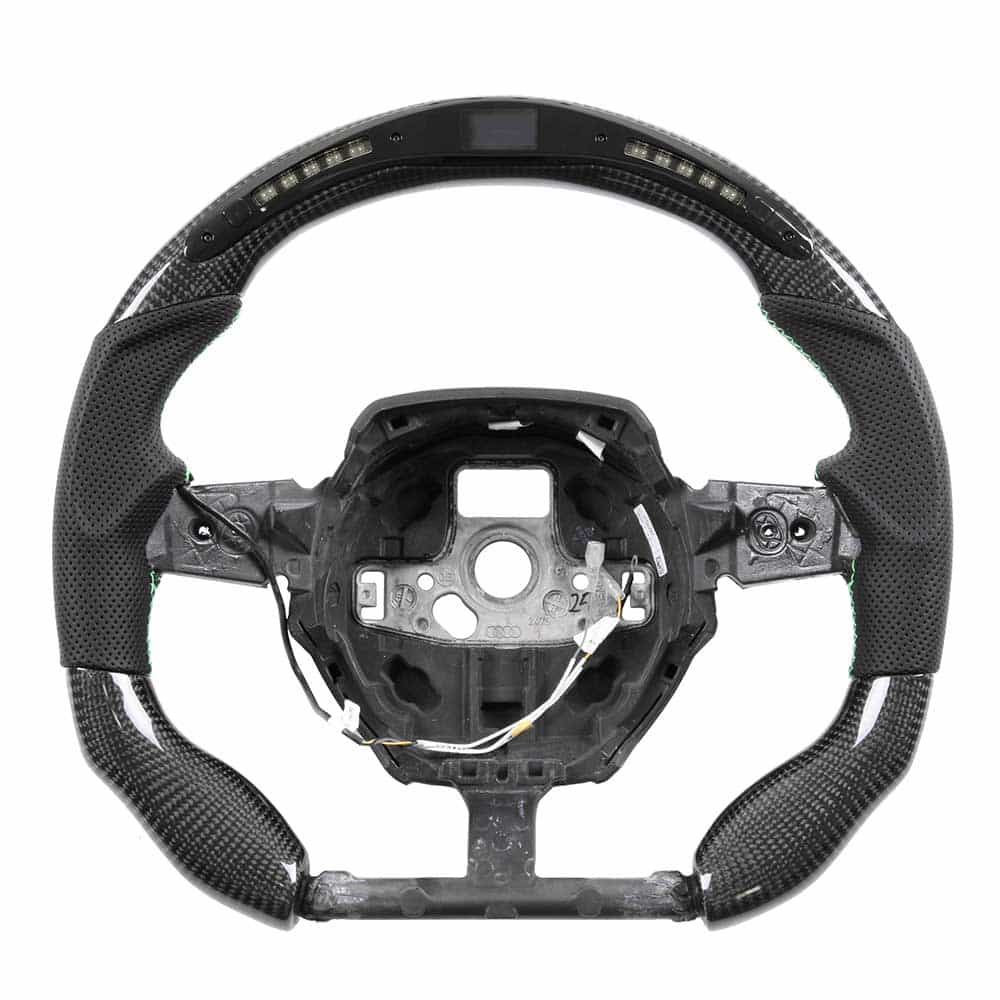 Vicrez Carbon Fiber Steering Wheel+LED Dash vz102317 | Lamborghini Huracan 2015-2021