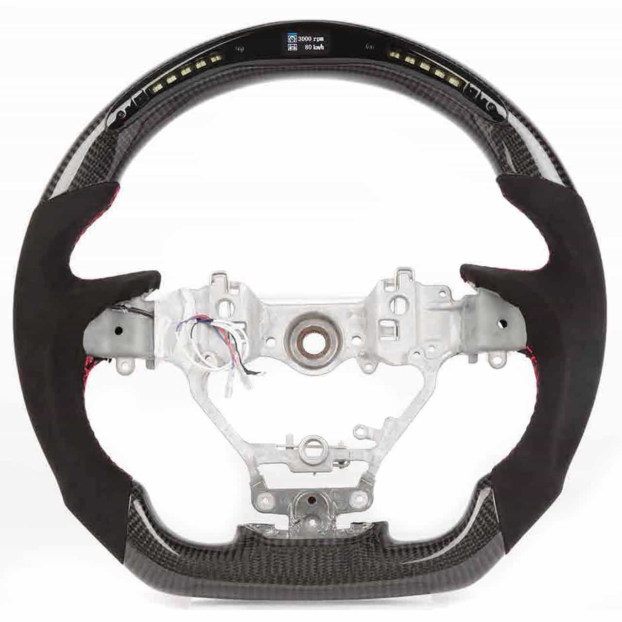 Vicrez Carbon Fiber Steering Wheel + LED vz105057 | Lexus LX 2016-2022