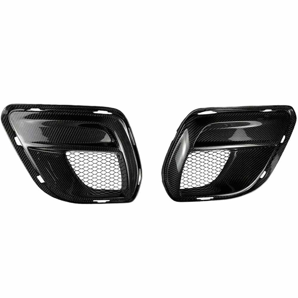 Vicrez Carbon Fiber Widebody Front Bumper Fog Lamp Cover vz102017 | Dodge Charger 2015-2023