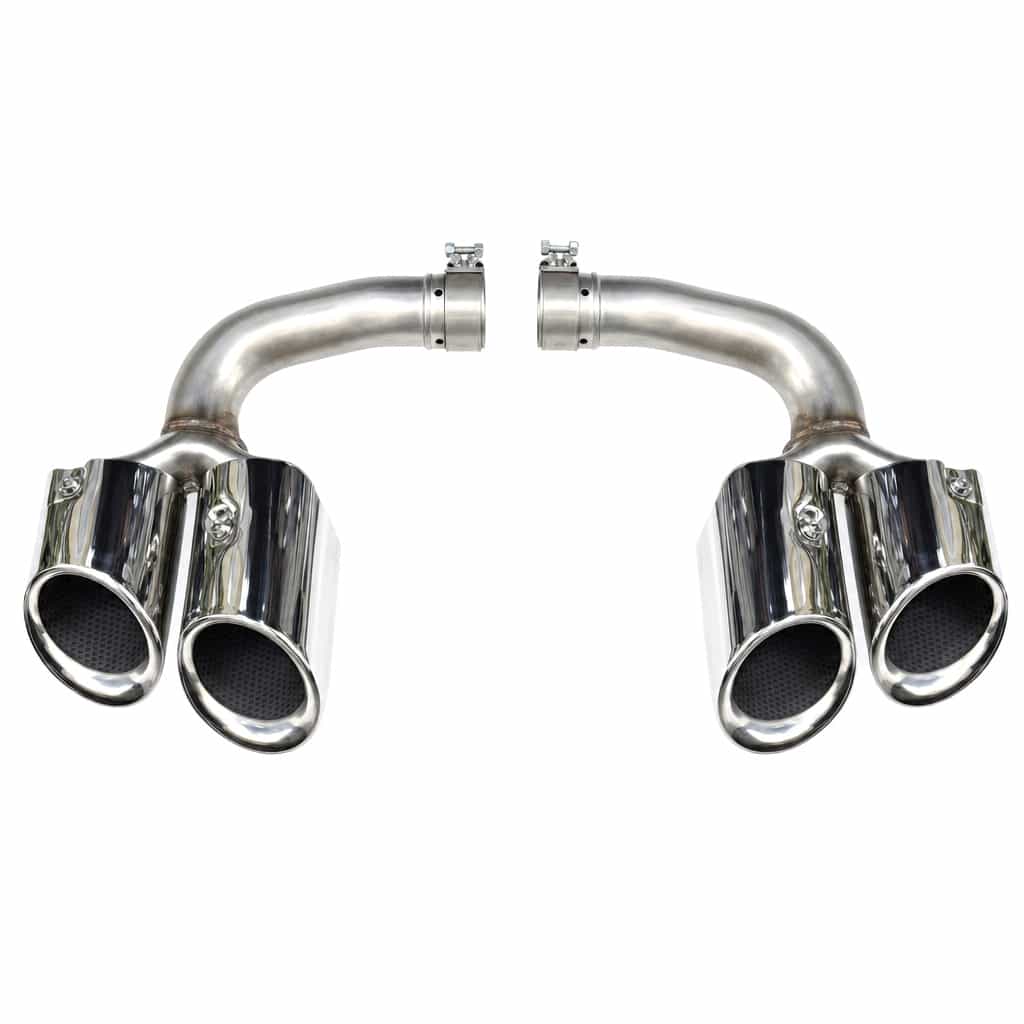 Vicrez Cayenne GTS Tail Pipe Gloss Silver vz106514 | Porsche Cayenne 2017-2024