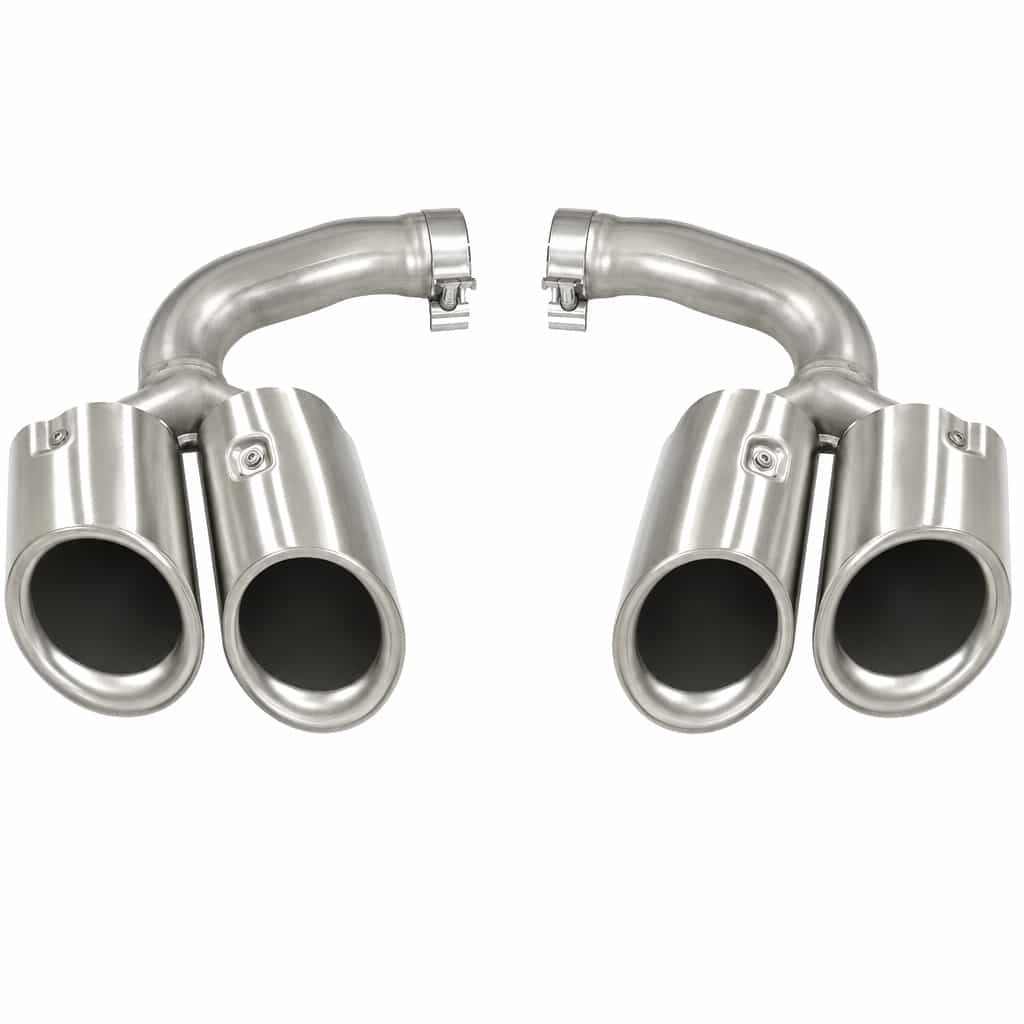 Vicrez Cayenne GTS Tail Pipe Matte Silver vz106513 | Porsche Cayenne 2017-2024
