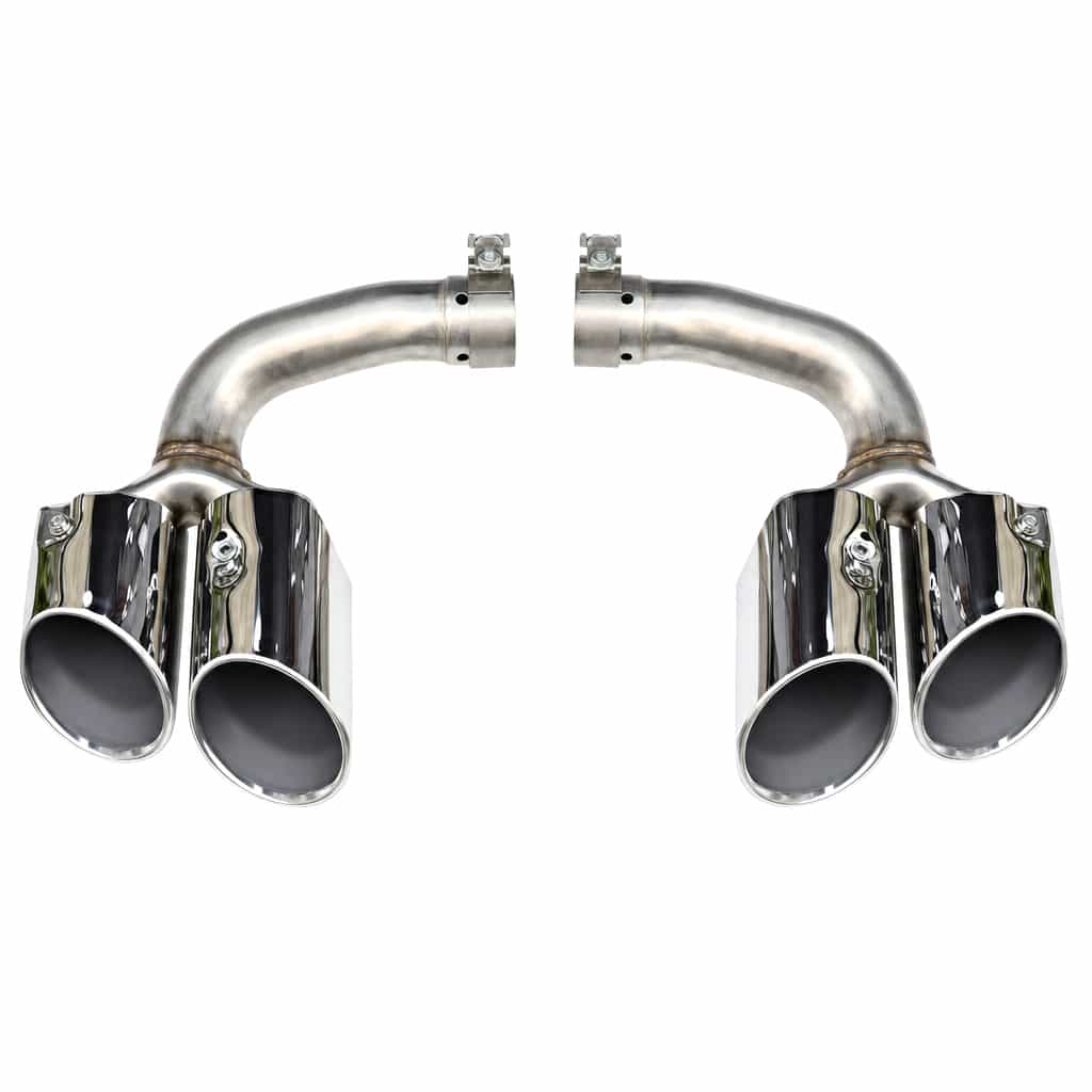 Vicrez Cayenne S Tail Pipe Gloss Silver vz106511 | Porsche Cayenne 2017-2024