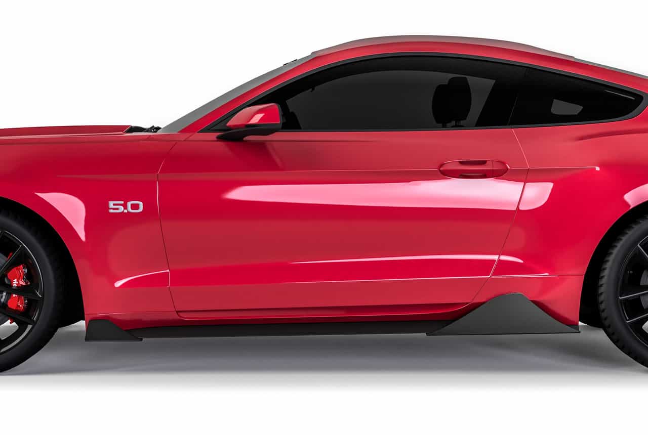 Vicrez Centa Pro Style Rocker Panel Winglets Set vz101835 | Ford Mustang 2015-2023