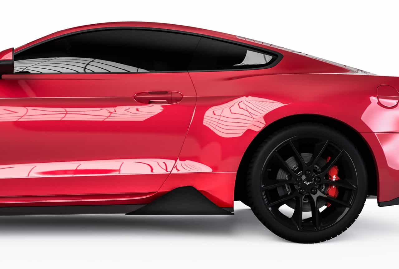 Vicrez Centa Pro Style Rocker Panel Winglets vz101833 | Ford Mustang 2015-2023