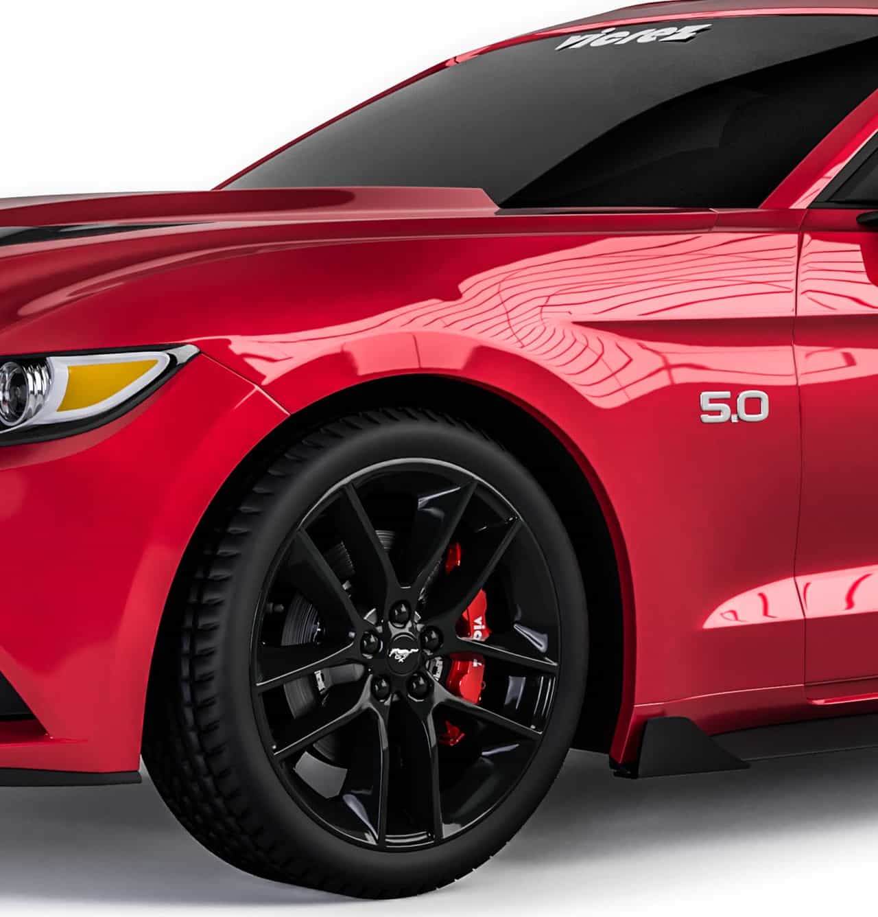 Vicrez Centa Style Rocker Panel Winglets vz101834 | Ford Mustang 2015-2023