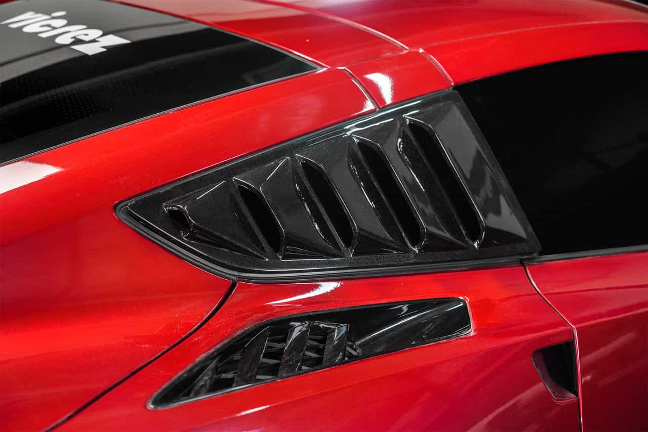 Vicrez LV Style Quarter Window Louvers vz100956 | Chevrolet Corvette C7 2014-201