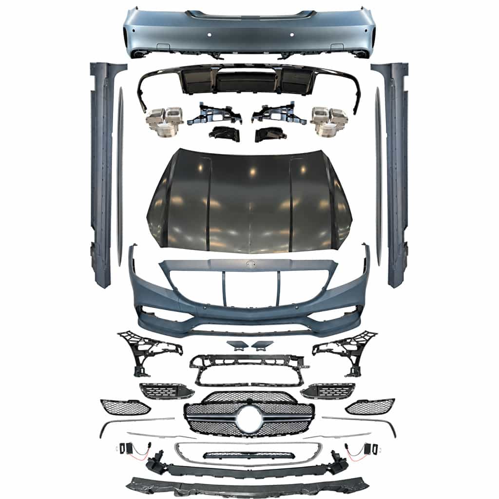 Vicrez CLS63 AMG Style w/ Hood (V2) Conversion Kit vz112724 | Mercedes-Benz CLS (W218) 2013-2017