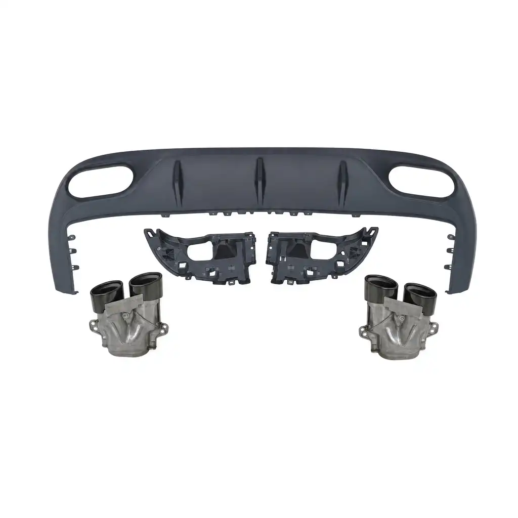 Vicrez Coupe Rear Diffuser With Black Tips vz106239 | Mercedes-Benz E Class E53 2017-2023