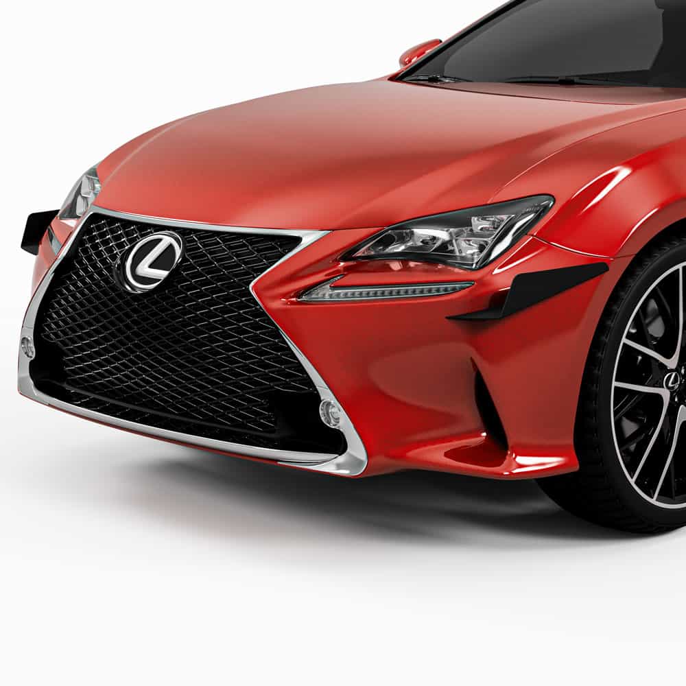 Vicrez CR2 Front Bumper Canards vz102250 | Lexus RC350 F Sport 2015-2023