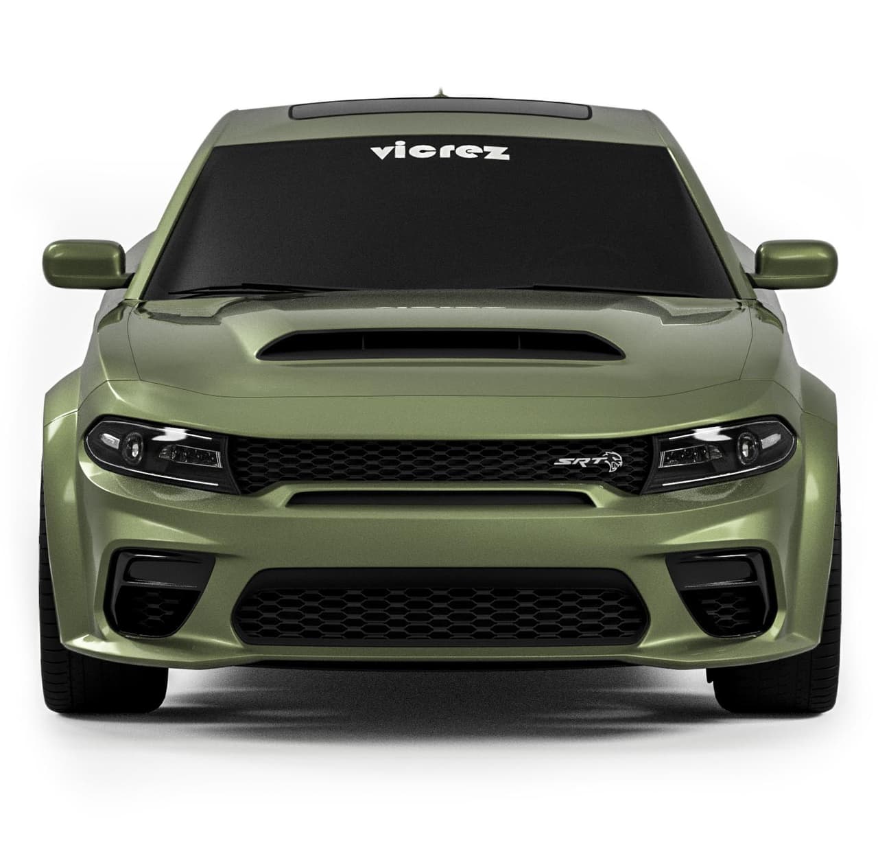 Vicrez Demon Style Hood w/ Vent Scoop vz102654 | Dodge Charger 2015-2023