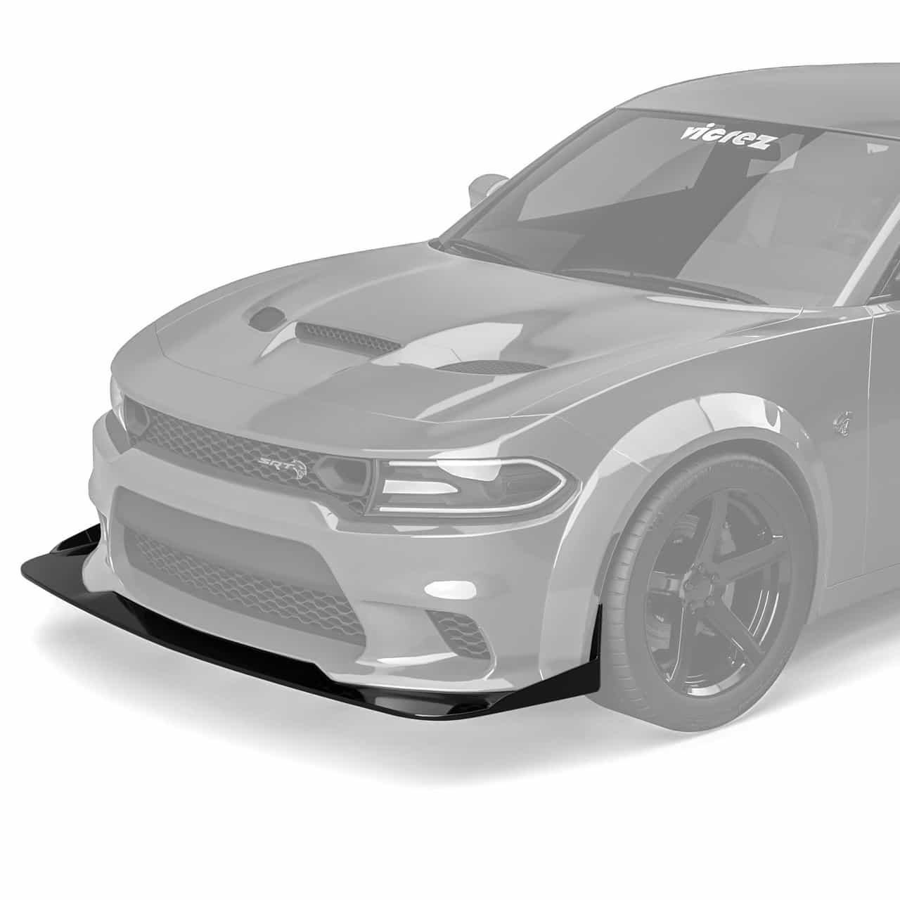 Vicrez Demon Widebody Front Bumper Lip Chin vz102127 | Dodge Charger 2015-2023