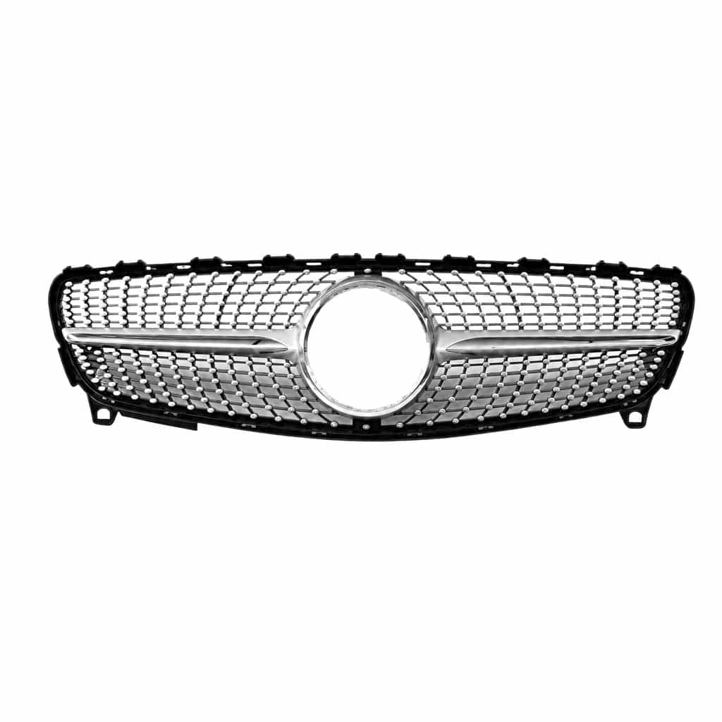 Vicrez Diamond Grille Silver vz106062 | Mercedes-Benz A Class W176 2013-2018