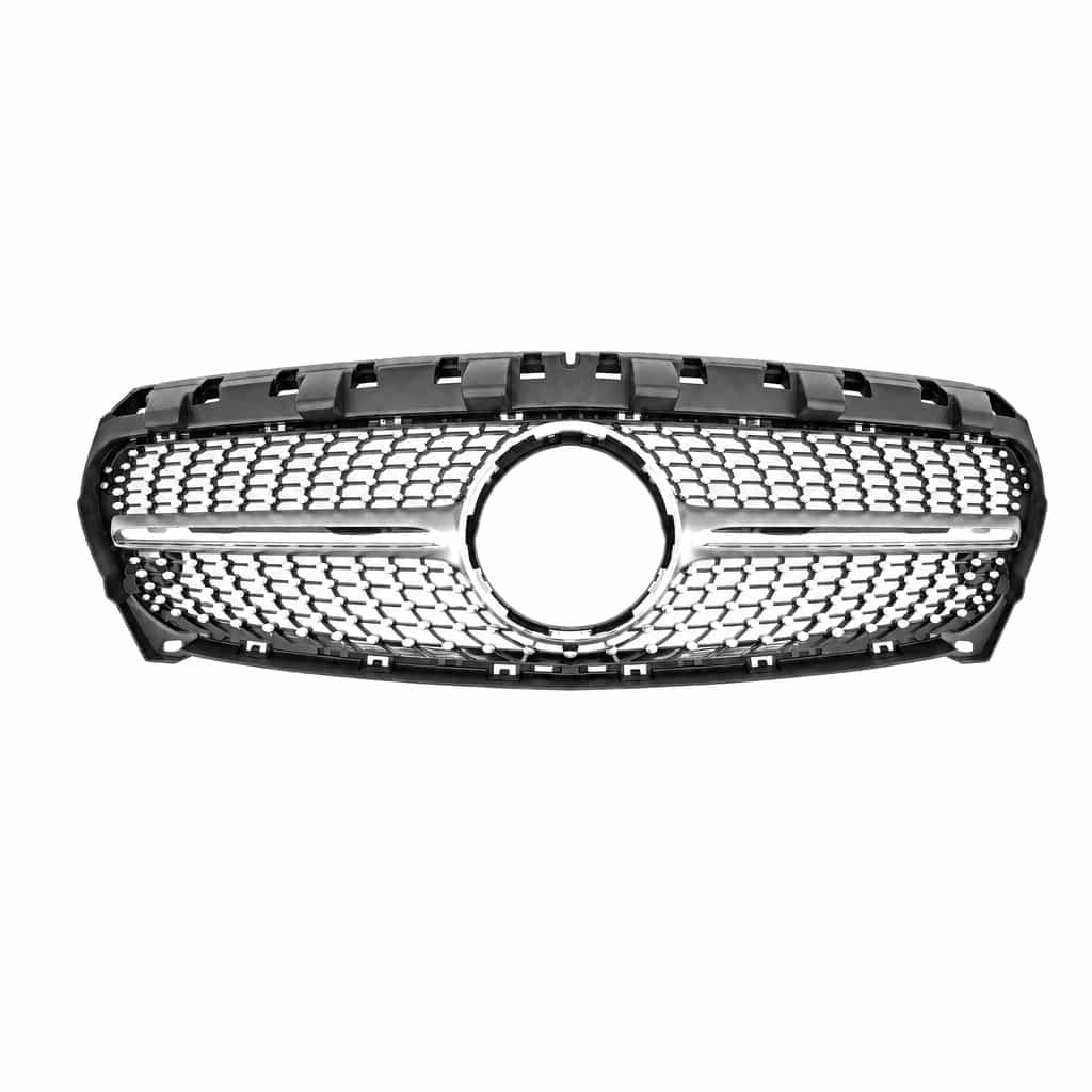 Vicrez Diamond Grille Silver vz106097 | Mercedes-Benz CLA Class W117 2013-2018