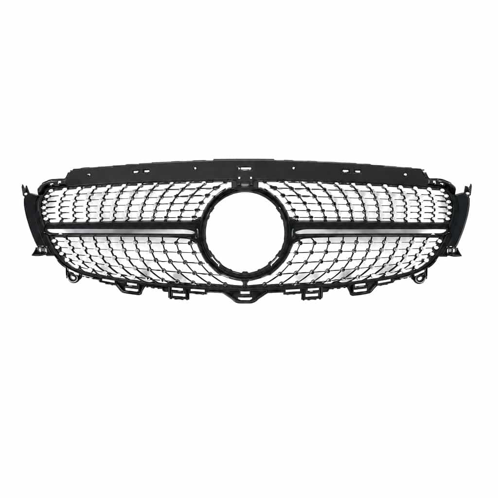 Vicrez Diamond Grille With Camera Black vz106212 | Mercedes-Benz E Class 2017-2023