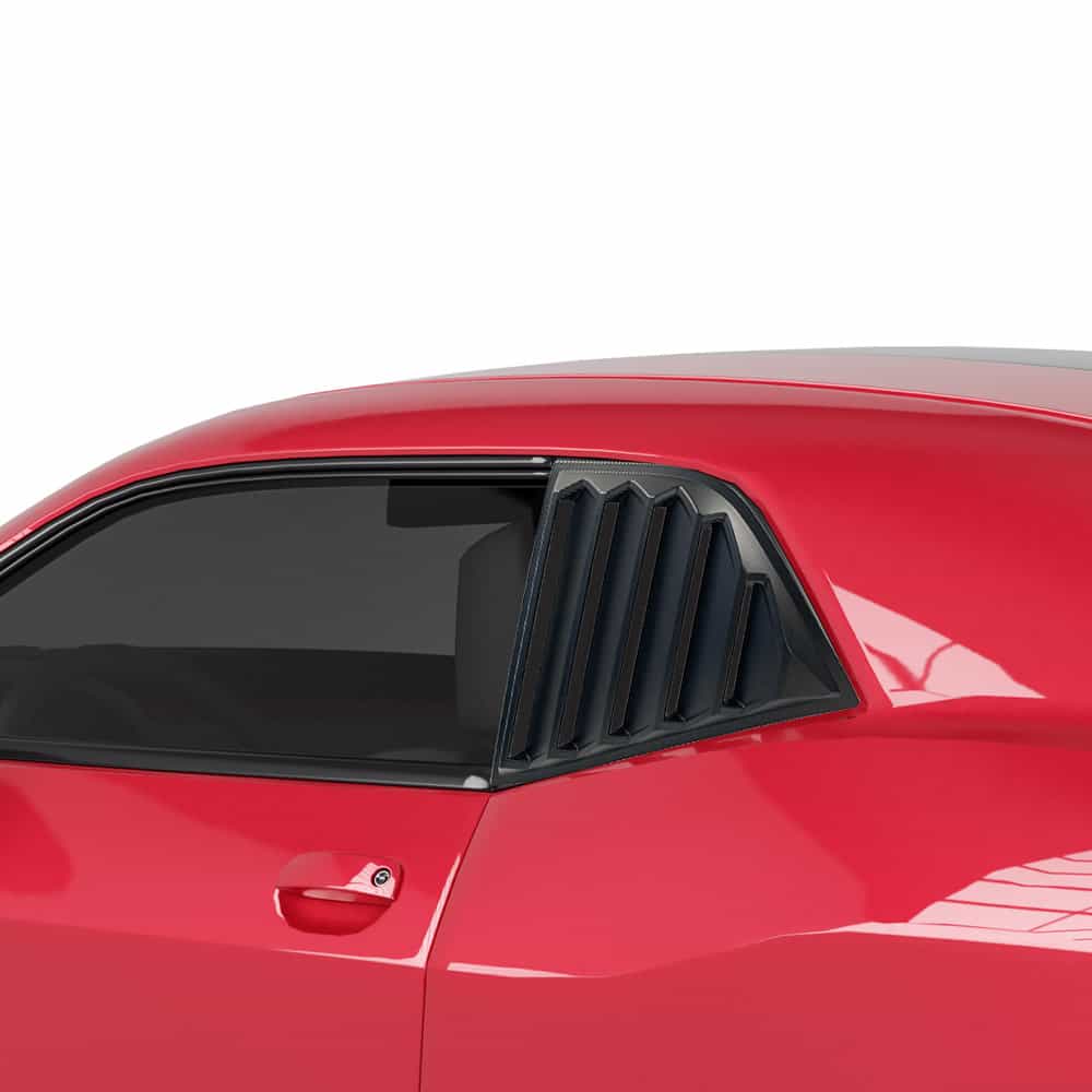 Vicrez LV Style Quarter Window Louvers vz100861 | Dodge Challenger 2008-2023
