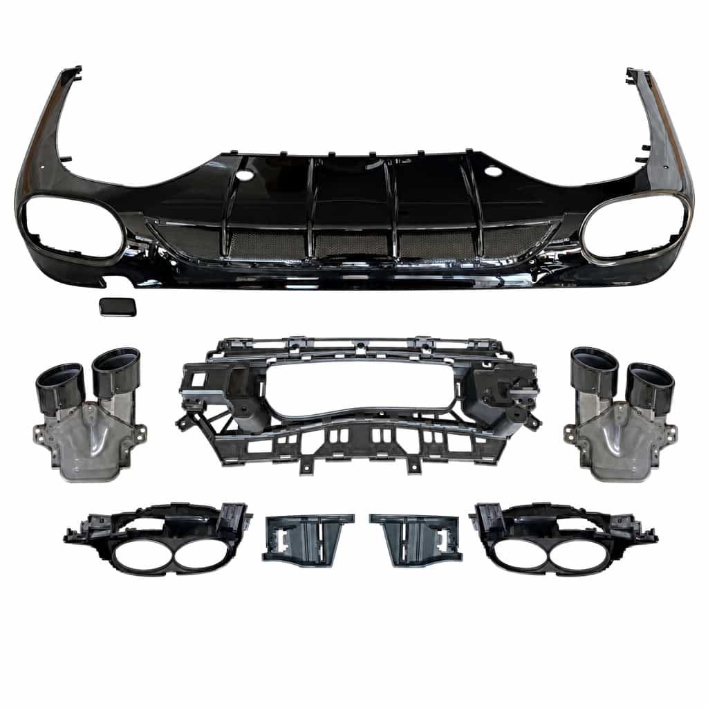 Vicrez E53 AMG Style w/ Tips Rear Diffuser vz112706 | Mercedes-Benz E-Class (W214) AMG-Line Bumper 2024-2026