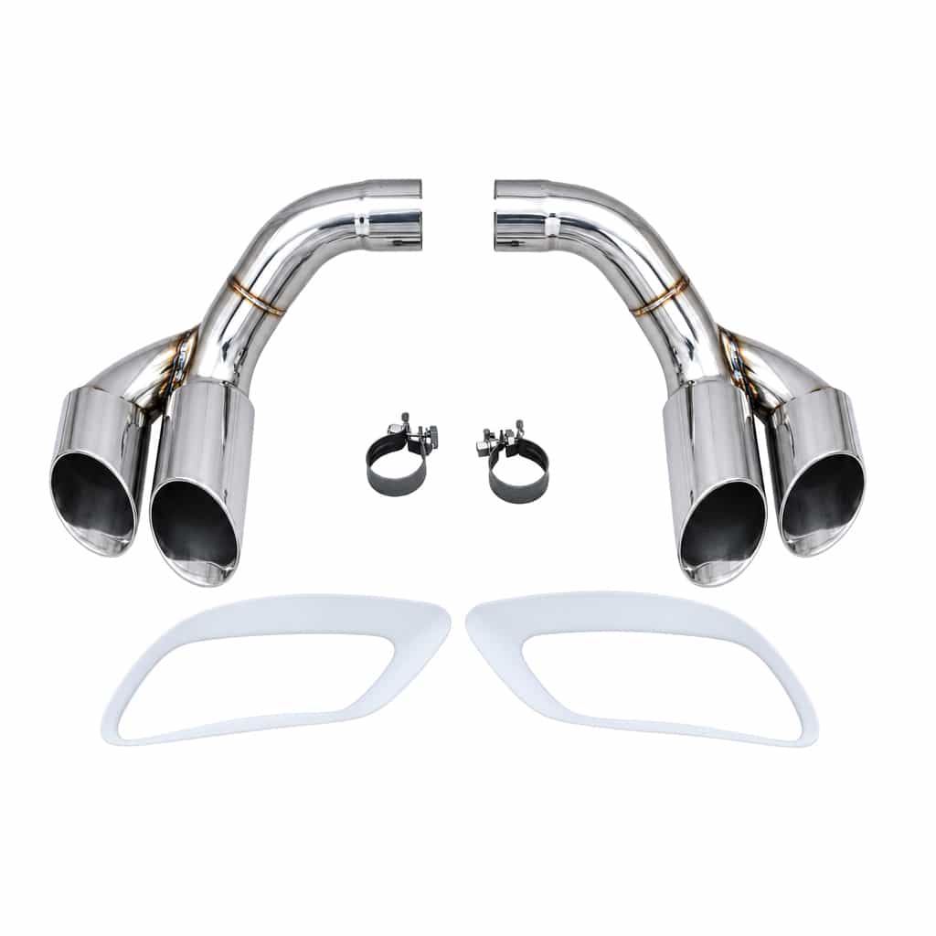 Vicrez E71 X6 Twopair Round Tail Pipe Square Trim vz106025 | BMW E71 2008-2014