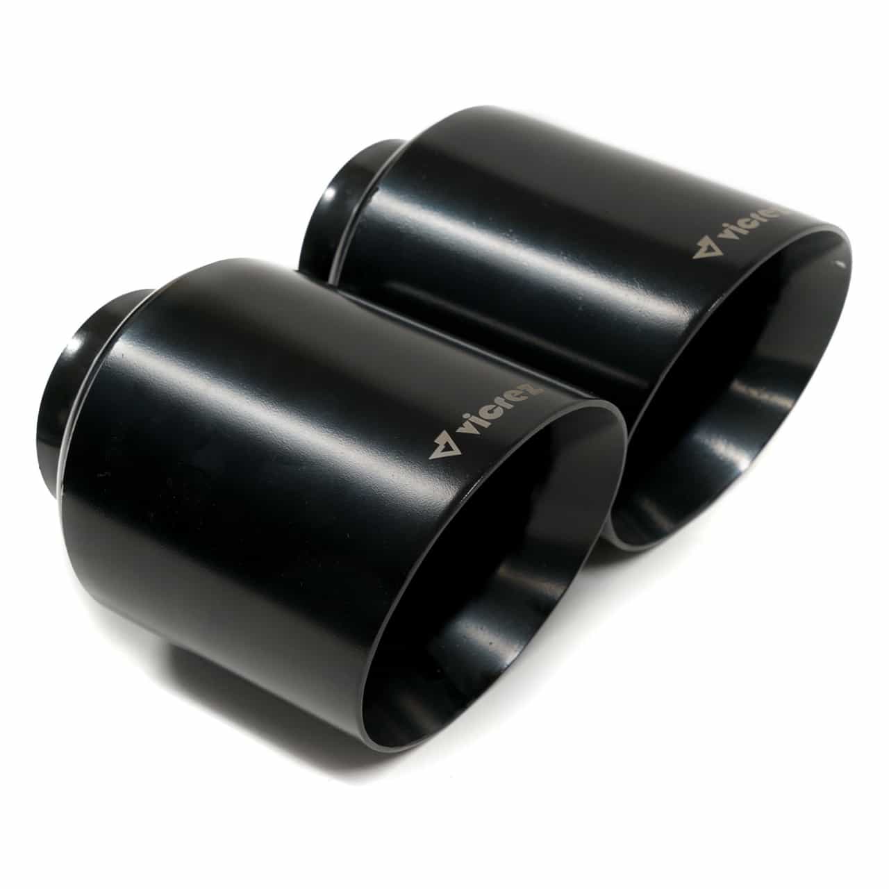 Vicrez Exhaust Tip 5" Inch Ceramic Black Set vzp100109 | Dodge Charger V8 5.7L/6.2L/6.4L 2015-2023
