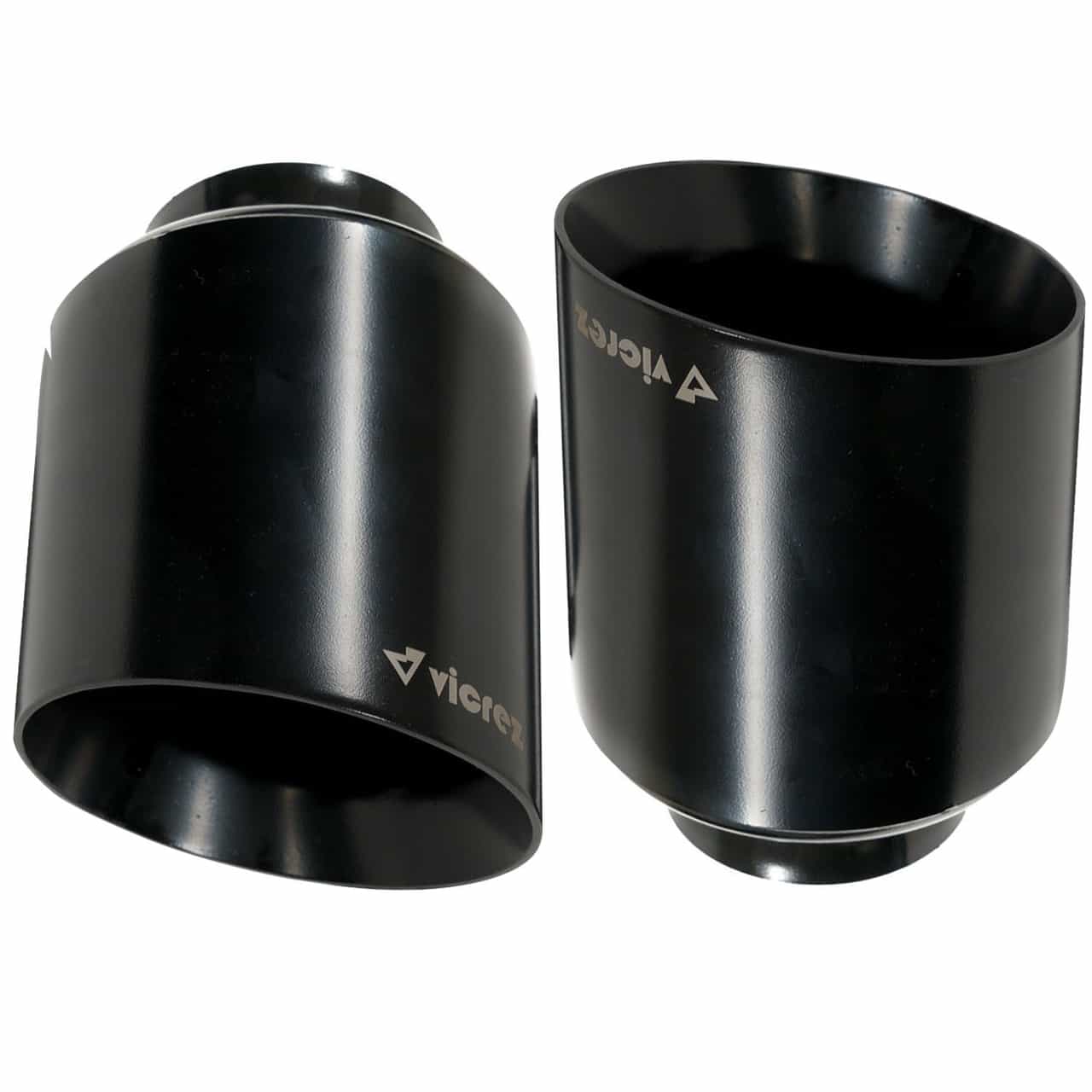 Vicrez Exhaust Tip 5" Inches Ceramic Black Set vzp102892 | Dodge Durango 392 SRT Hellcat 2018-2026