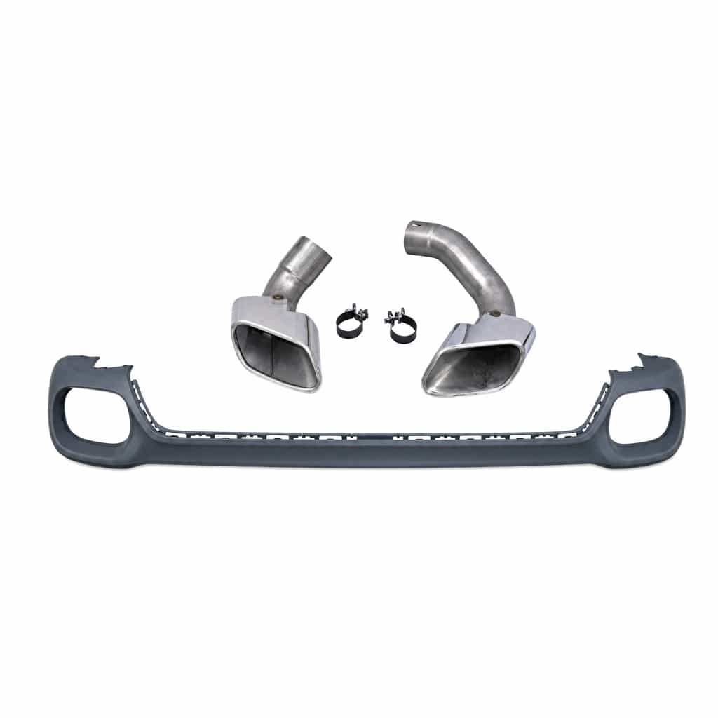 Vicrez F16 X6 Square Tail Pipe Rear Diffuser vz106029 | BMW F16 2015-2019