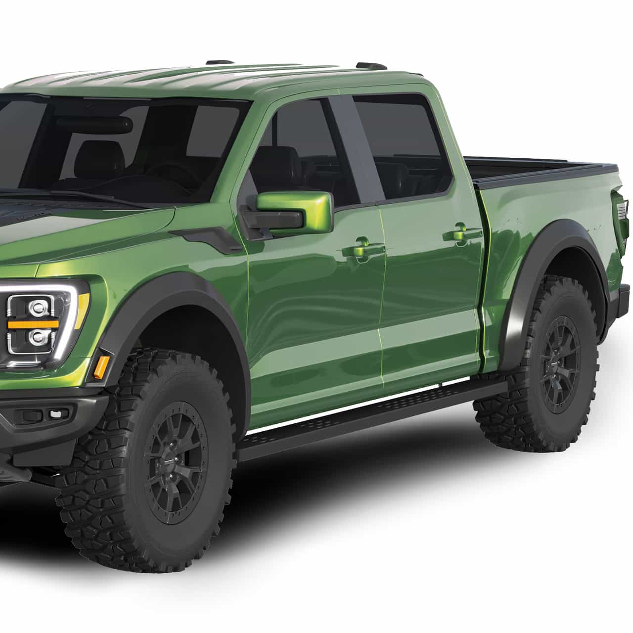 Vicrez Fender Flares with Light Raptor Style vz101957 | Ford F150 2021-2023