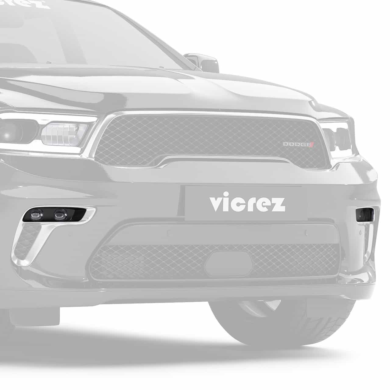 Vicrez Fog Lamp (Silver) Driver and Passenger Side SRT Style vz101937 | Dodge Durango 2018-2026
