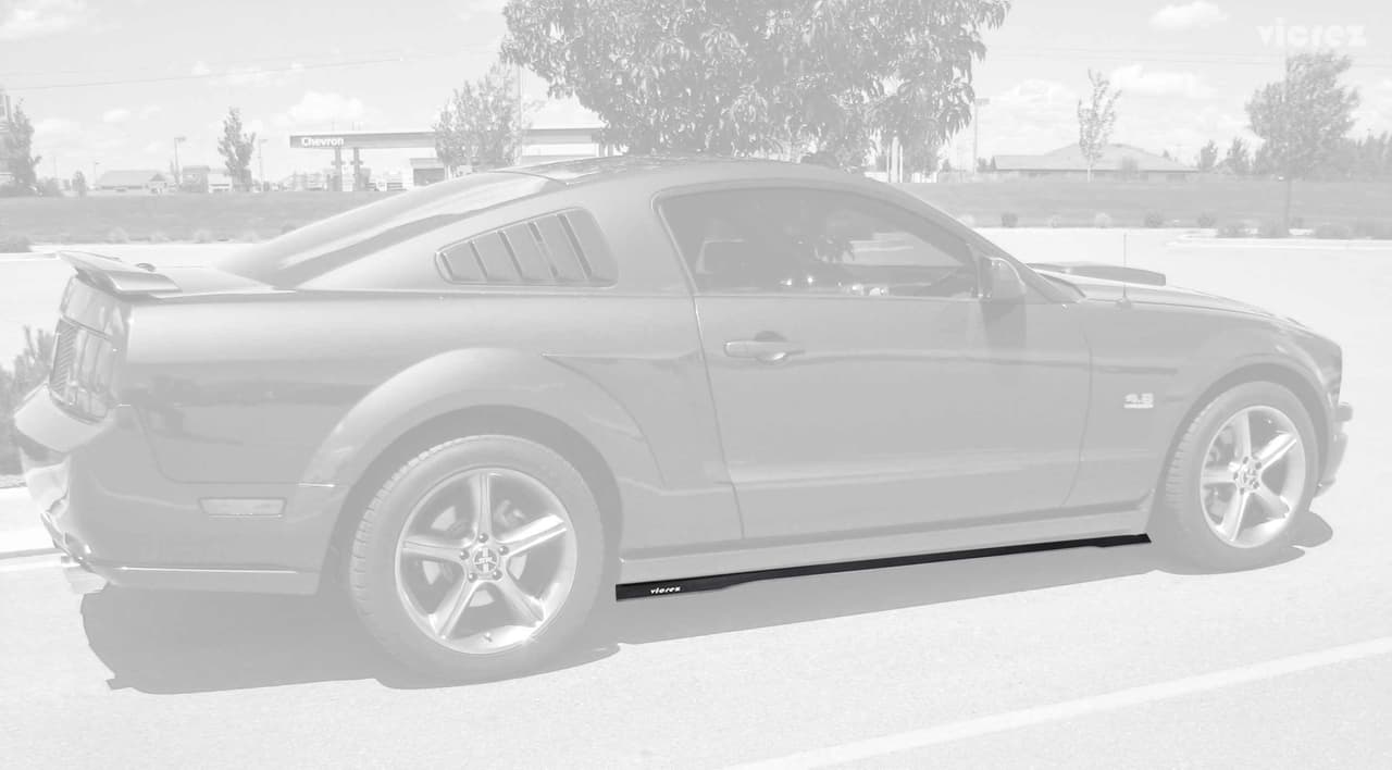 Vicrez VZ Style Side Skirt Splitters vz100645 | Ford Mustang 2005-2014