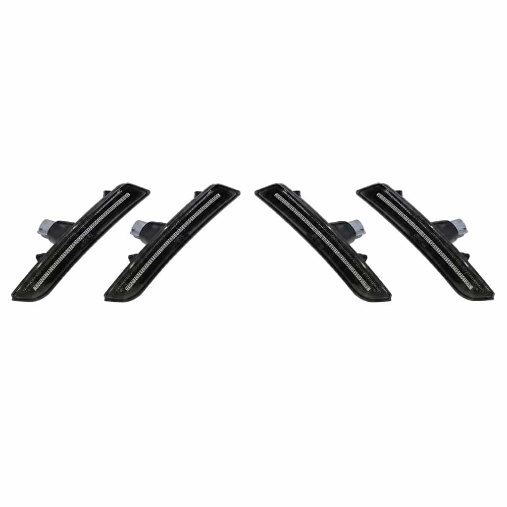 Vicrez Front and Rear Fender Light Smoke Black vz105372 | Chevrolet Camaro 2016-2021