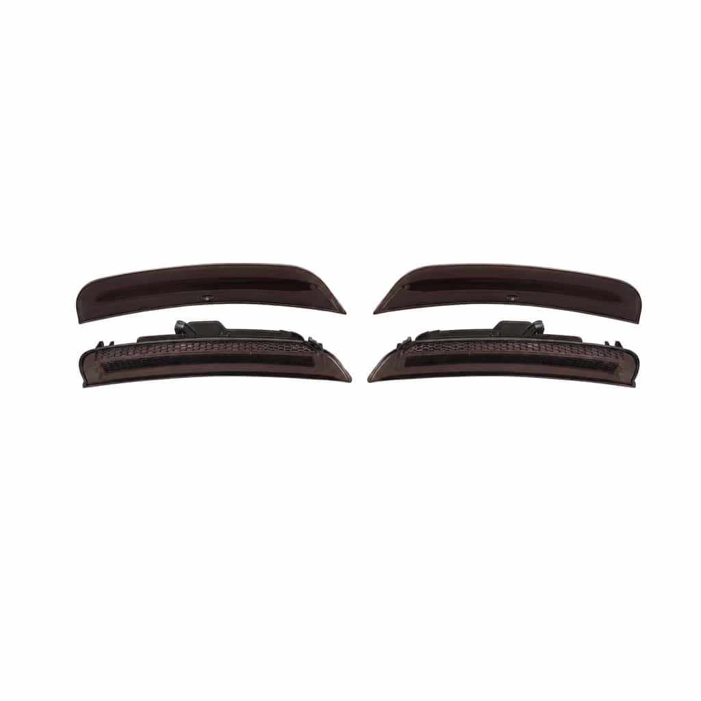 Vicrez Front and Rear Side Marker Smoke Black LED vz105382 | Dodge Charger 2015-2023