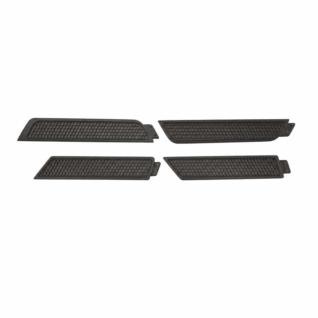 Vicrez Front and Rear Side Marker Smoke Black vz105375 | Dodge Challenger 2008-2023