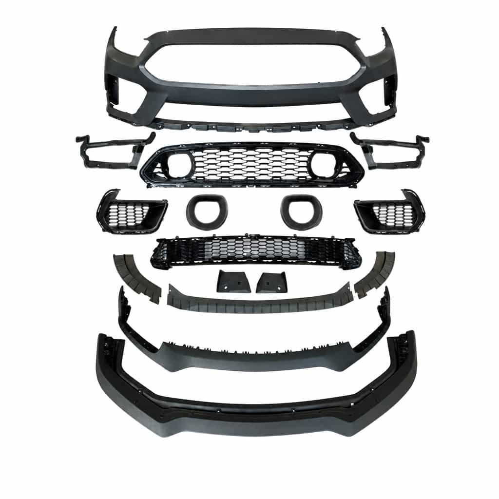 Vicrez Front Bumper With Grille Led Light vz105348 | Ford Mustang Mach 1 2015-2017
