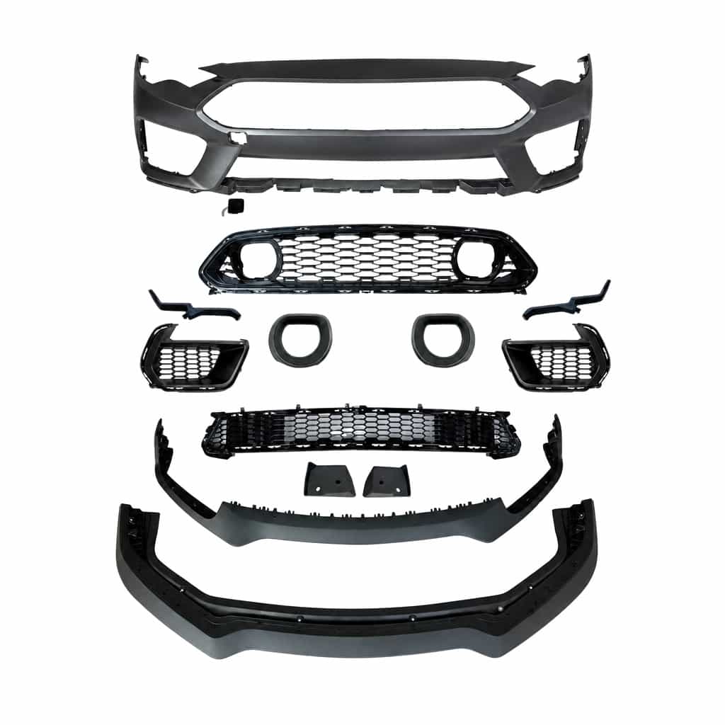 Vicrez Front Bumper With Grille Led Light vz105349 | Ford Mustang Mach 1 2018-2022