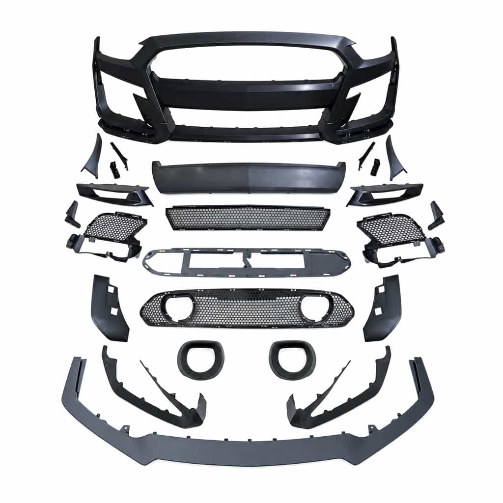 Vicrez Front Bumper With Grille Light vz105346 | Ford Mustang GT500 2015-2017