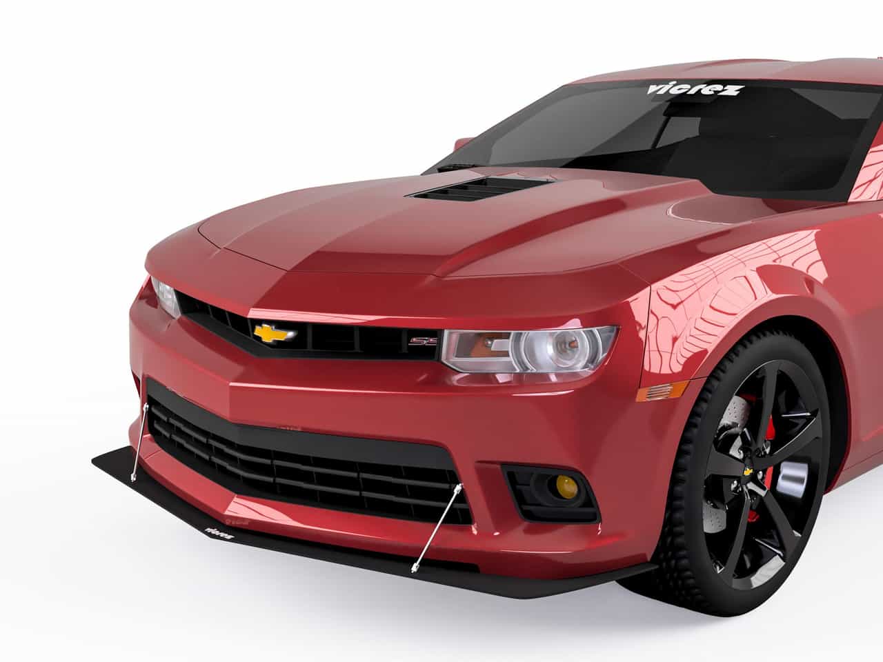 Vicrez Front Splitter Z28 Style vz101077 | Chevrolet Camaro 2014-2015