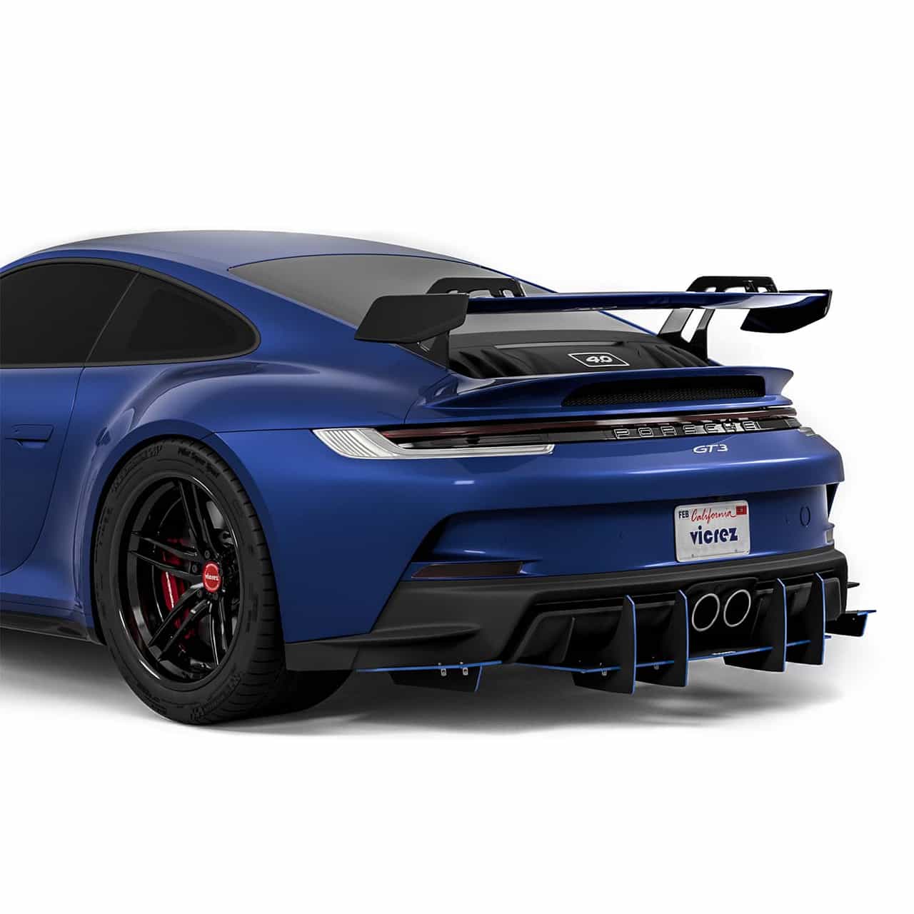 Vicrez Genali VR2 Rear Diffuser vz102628 | Porsche 911 GT3 2022-2026